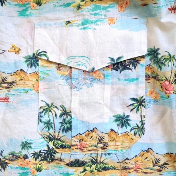 Size- S/L, ZARA palm tree print shirt - Picture 6 of 7